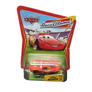 Disney Pixar The World of Cars Race O Rama Cactus Lightning McQueen No. 6 Car